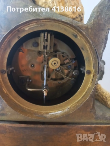 Античен настолен часовник, снимка 3 - Антикварни и старинни предмети - 54230204