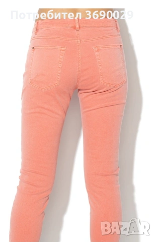 Esprit - Дънки с цепки на глезените, Корал, W38-L28, снимка 5 - Дънки - 55130691