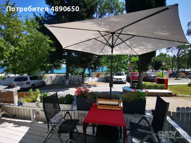 ПРОДАВА СЕ КАРАВАНА С БУНГАЛО в Черноморец, снимка 2 - Вили - 55339451