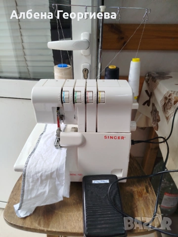 Четириконечен оверлог  SINGER  14SH654, снимка 7 - Шевни машини - 54619124