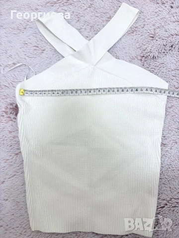 Лот от Guess топ с дантела, два плетени топа и мека къса кожена пола, Хс, снимка 4 - Поли - 55163212