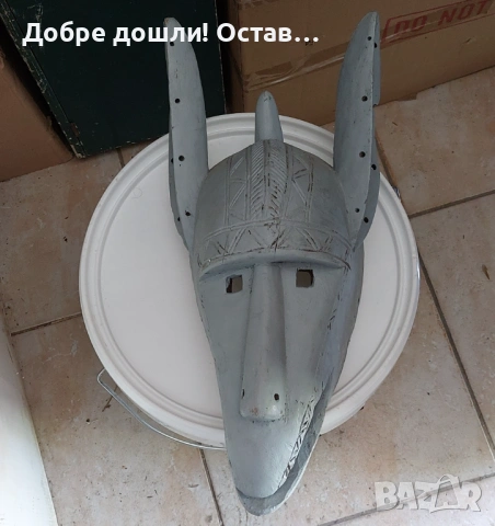 Дървени: Дявол - сива, стара, дървена маска, нъж фигура еротика, дърворезба, снимка 2 - Декорация за дома - 54928254