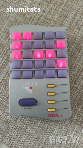 Retro game 1995 Tiger Lights Out electronics, снимка 3 - Други игри и конзоли - 54318211