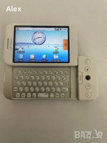 Първият Android в света! HTC Dream T-Mobile G1 (White) - ПЪЛЕН КОЛЕКЦИОНЕРСКИ КОМПЛЕКТ, снимка 2 - HTC - 54291259