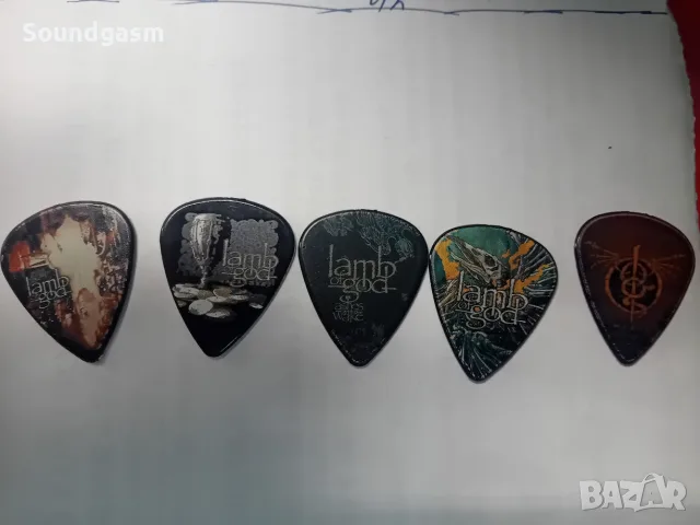 Lamb of God guitar picks - сувенирни перца за китара , лицензно производство Великобритания