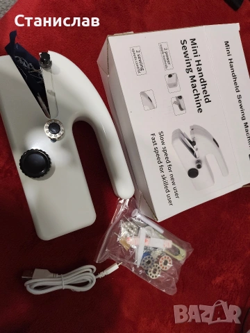 Преносима мини ръчна шевна машина, снимка 3 - Шевни машини - 54297914