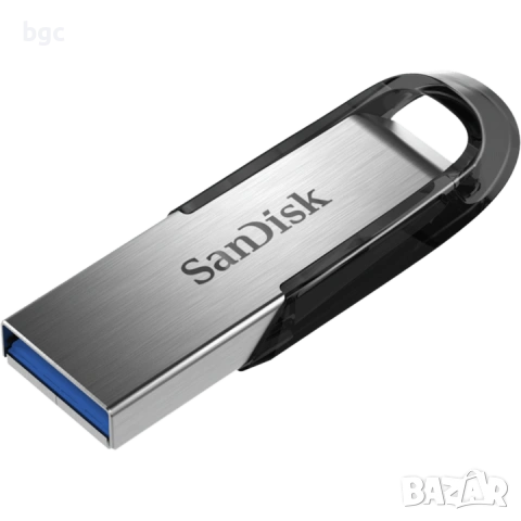НОВА 64GB, USB 3.0, USB Flash памет SanDisk Ultra Flair, Grey/Black - 5 години гаранция