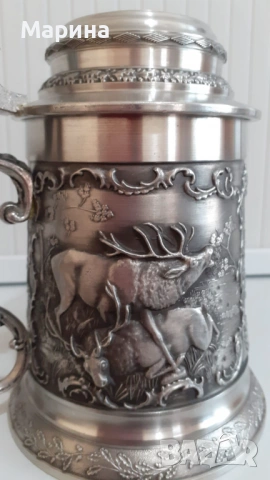 Халба от калай 500 мл,  Antik*Vintage #139, снимка 2 - Антикварни и старинни предмети - 54391077