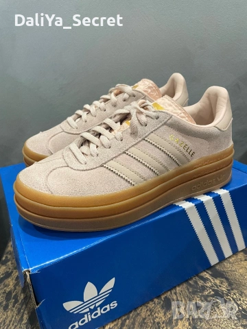 Обувки Adidas Originals Gazelle BOLD - розови размер 35,5, снимка 4 - Маратонки - 54153533