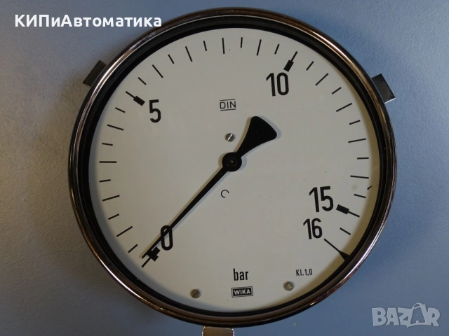 манометър Wika Ф160 0-16Bar manometer, снимка 2 - Резервни части за машини - 54508383