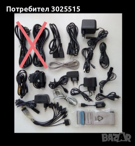 Захранващи кабели, зарядно устройство 