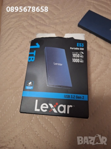 1TB Lexar SSD USB 3.2 1000МБ/с, снимка 3 - Външни хард дискове - 54782385
