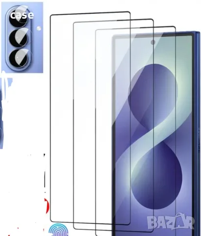 Samsung galaxy Z Fold 8ultra,8wide стъклен протектор за дисплея+протектор за камерата 