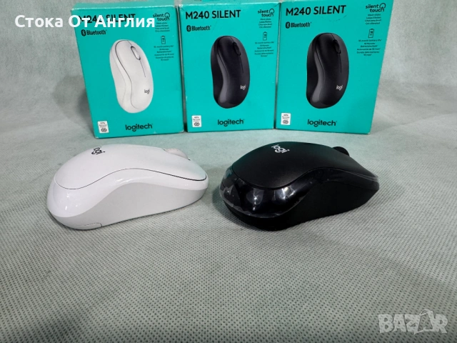 Мишка - Logitech M240 silent Bluetooth , снимка 4 - Клавиатури и мишки - 53810502