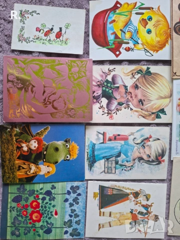 Детски картички СССР, 14бр, 4 €, снимка 3 - Филателия - 54538994