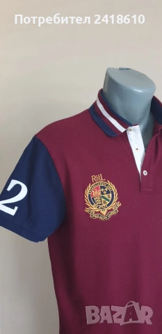 POLO Ralph Lauren Pique Cotton  Custom Slim Fit Mens Size L  ОРИГИНАЛ! Мъжка Тениска!, снимка 6 - Тениски - 55143319