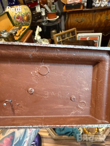старинна немска метална статуетка часовник, снимка 4 - Антикварни и старинни предмети - 54997664