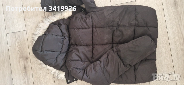 Bershka зимно яке xs черно + подарък 2 розови зимни якета, снимка 4 - Якета - 55122512