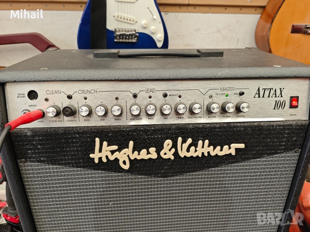 Китарен усилвател, кубе Hughes & Kettner Attax 100, снимка 2 - Китари - 54956713