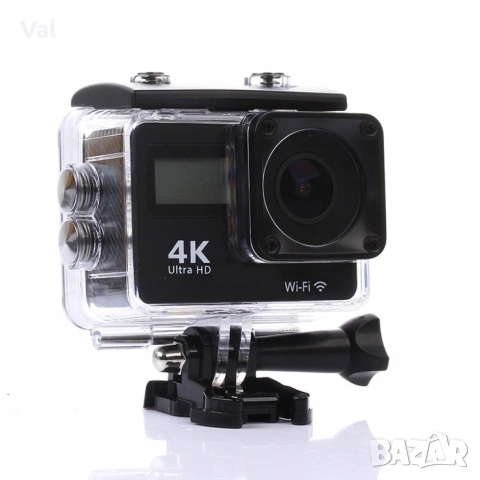 Водоустойчива спортна екшън камера 4K Ultra HD , снимка 4 - Камери - 55181798