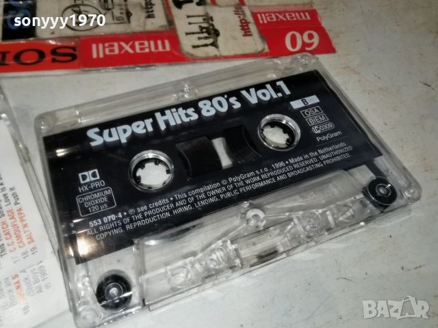 SUPER HITS 80S 1 ORIGINAL TAPE 0205261946H2E6R, снимка 10 - Аудио касети - 54391789