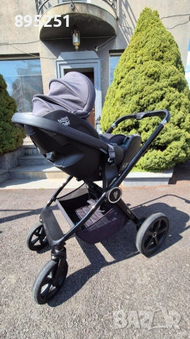 Кошница за новородено Britax Römer Baby Safe Pro + адаптери за количка, снимка 3 - Столчета за кола и колело - 55232815