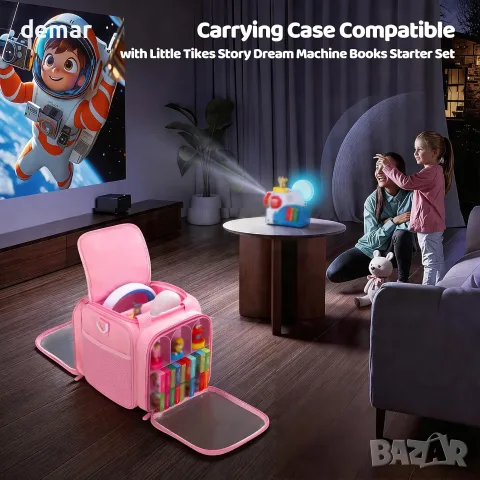 Детска розова чанта за съхранение за Little Tikes Story Dream Machine, снимка 4 - Кукли - 55440425