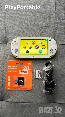 Modded Ps Vita 2000 White/Lime 128GB/256GB with games