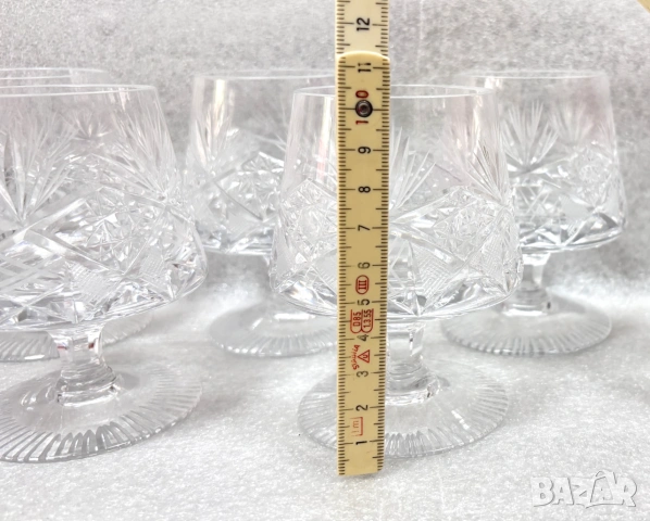 Качествени Кристални Чаши, гравирани, 6 броя, снимка 8 - Чаши - 55173096