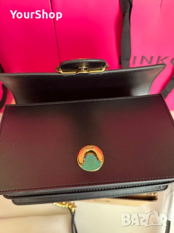 PINKO Love One Mini – оригинална кожена чанта | НОВА , снимка 6 - Чанти - 54061434