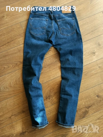 Оригинални мъжки дънки JACK & JONES (Модел с еластичност), снимка 8 - Дънки - 54541235