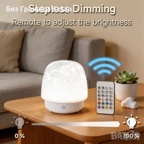 Нова Водоустойчива RGB лампа Bluetooth колонка 16 цвята с таймер USB-C дистанционно, снимка 5 - Други - 54155459