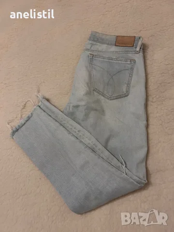 Оригинални Calvin Klein Jeans – светлосини дънки, снимка 4 - Дънки - 55631150