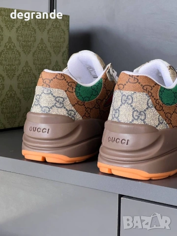 👟ВИДЕО НА МОДЕЛА Маратонки Gucci 36 37 38 39 40 41 42 43 44 номер, снимка 6 - Маратонки - 54765414