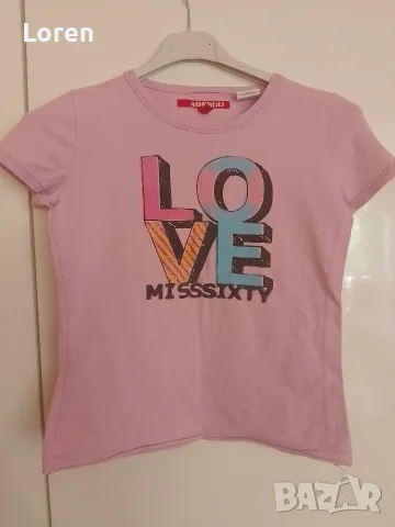 *Miss 60*Розова тениска , снимка 2 - Тениски - 46541100
