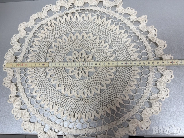 Карета плетени на 1 кука φ40 см. -ръчна изработка, снимка 7 - Декорация за дома - 54079532