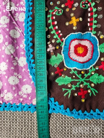 Тракийско елече за носия с бродерия, снимка 8 - Антикварни и старинни предмети - 54113014