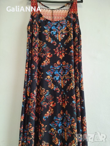 ДЪЛГА ЕФЕКТНА РОКЛЯ XL-2XL, снимка 5 - Рокли - 54672656