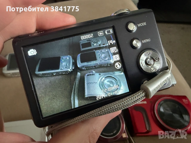 Комплект от 11 употребявани компактни фотоапарата Canon, Pentax, Nikon и други, снимка 14 - Фотоапарати - 54255447