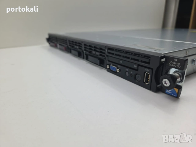 +Гаранция! Сървър HP ProLiant DL360 G7 1U 2x Intel Xeon E5620 32GB RAM 2x146GB HDD