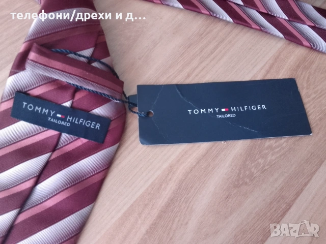 Нова копринена вратовръзка Tomy Hilfiger, снимка 3 - Други - 54768211