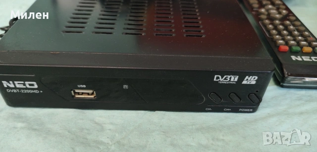 Приемник декодер с гаранция 1 година + антена за ефирна цифрова телевизия NEO DVBt-2200 HD Tuner тун, снимка 2 - Приемници и антени - 55086287