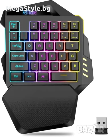 Безжична геймърска клавиатура RedThunder G60 за една ръка