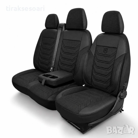 Луксозна тапицерия PANDA за Fiat Ducato / Peugeot Boxer / Citroen Jumper 2006-2024 – еко кожа и текс, снимка 2 - Аксесоари и консумативи - 54622065