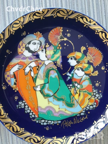 7бр чинии Rosenthal Sindbad/Розентал Синбад/Бавария немска колекционерска порцеланова чиния-картина, снимка 3 - Картини - 54342225