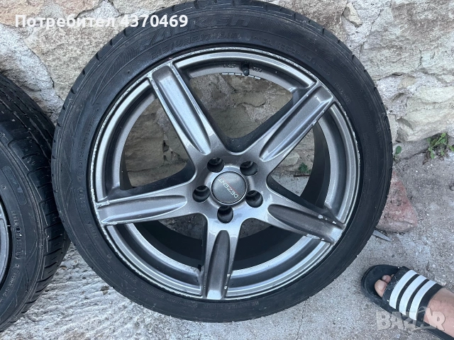 Джанти 5x100 215/45/R17 перфектни са ауди шкода и много други, снимка 2 - Гуми и джанти - 54991243