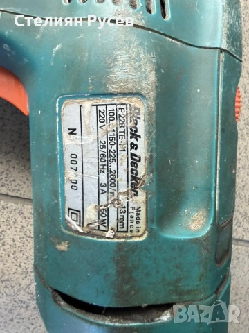 0705 дрелка бормашина  black and decker f228 te-1 цена  13 евро или 25.43 лв smr  - състояние използ, снимка 3 - Бормашини - 54455066