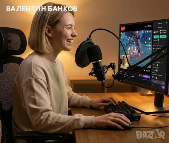 RUBEHOOW Mixer Kit с жива звукова карта, DJ контролер и микрофон, снимка 7 - Други - 55682617