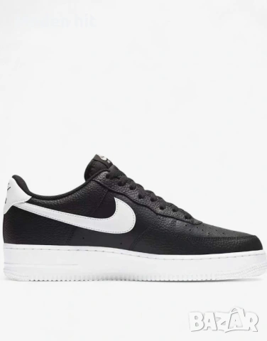 Оригинал! NIKE Air Force 1 Shoes Black/White мъжки сникърси, снимка 4 - Маратонки - 54442801