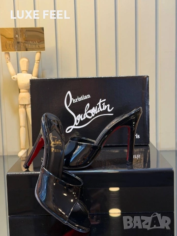 Yves Saint Laurent ⚜️ Christian Louboutin⚜️ Chanel ⚜️Дамски Чехли , снимка 4 - Чехли - 55075311